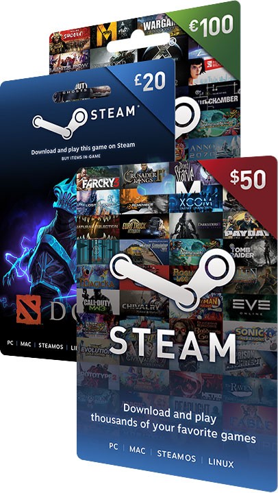 picture view of steam wallet gift card