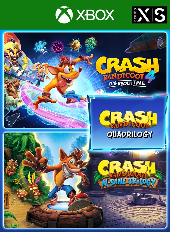 Buy CRASH BANDICOOT QUADRILOGY BUNDLE XBOX ONE & X|S KEY 🔑 and download