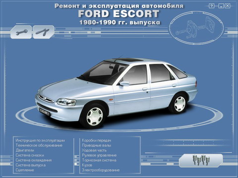 Мультимедийное руководство по ремонту Ford Escort c1980