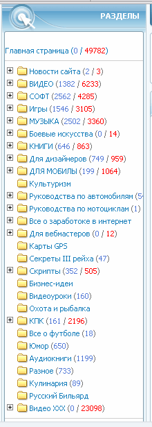 База DLE новостей ( 	49782новостей), разбита по категор