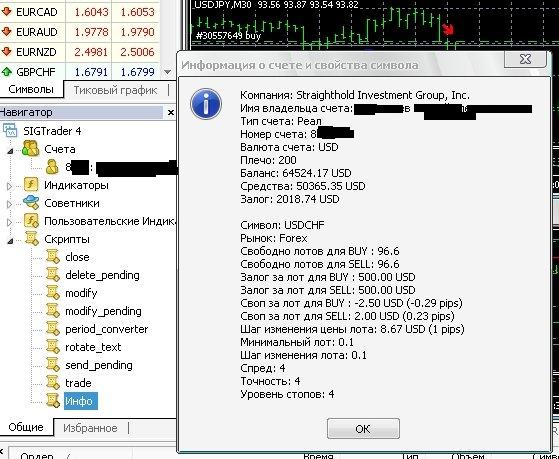 Полезный Информер для торговых счетов с исходниками.