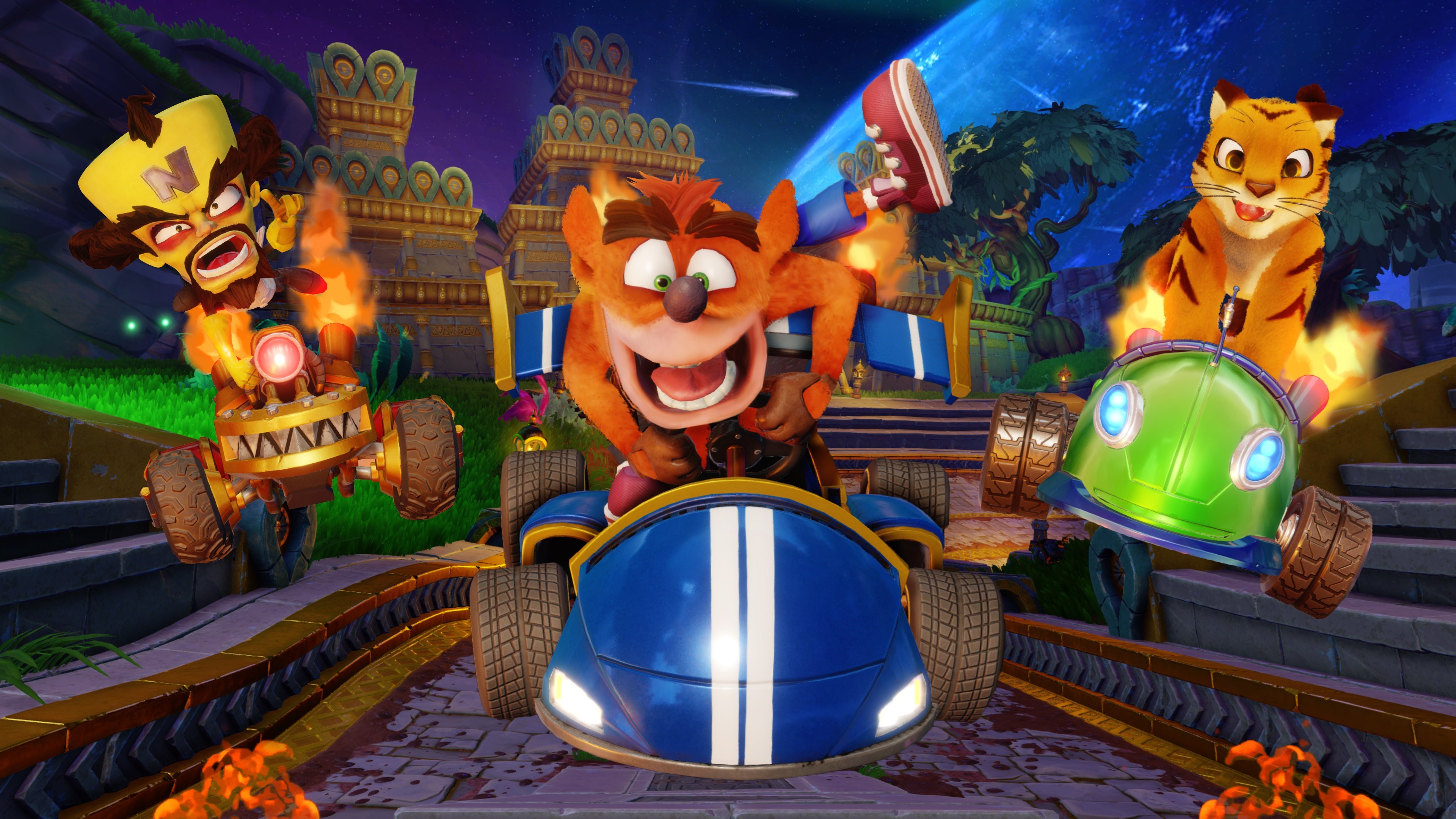 Краш игры с бонусом. CTR Nitro fueled ps4. Crash™ Team Racing Nitro-fueled. Crash Bandicoot гонки. Crash Team Racing Nitro-fueled ps4.