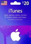 *Apple 20 USD iTunes Gift Card USA*Дешевле*No Fees