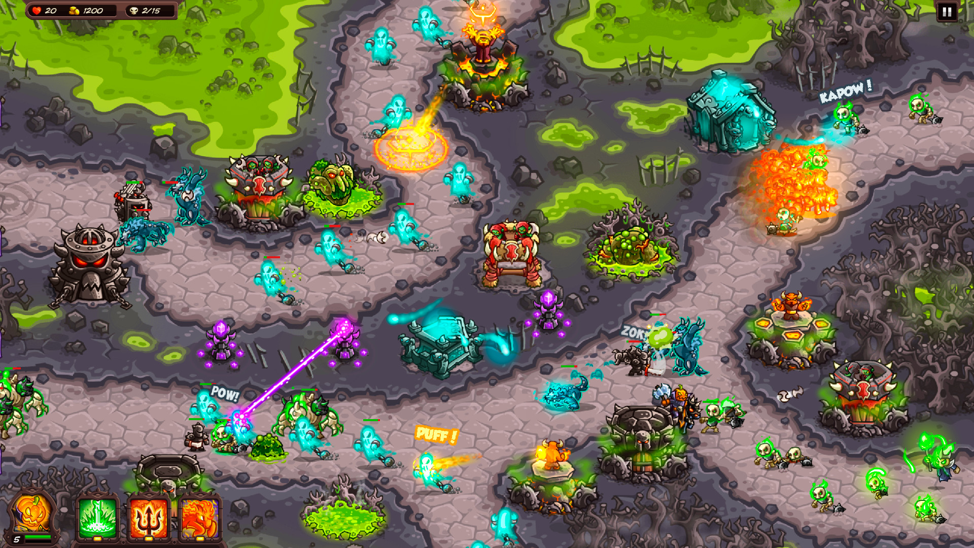 Raid rush tower defense. Королевская лихорадка Kingdom Rush. Kingdom Rush Vengeance. Kingdom Rush Vengeance башни. Kingdom Rush Vengeance карта.