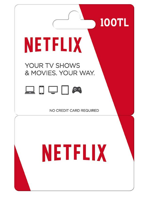 Подарочная карта netflix