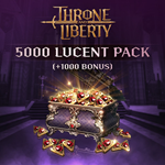 *THRONE AND LIBERTY - 5,000 Lucent Pack (+1,000 Bonus)