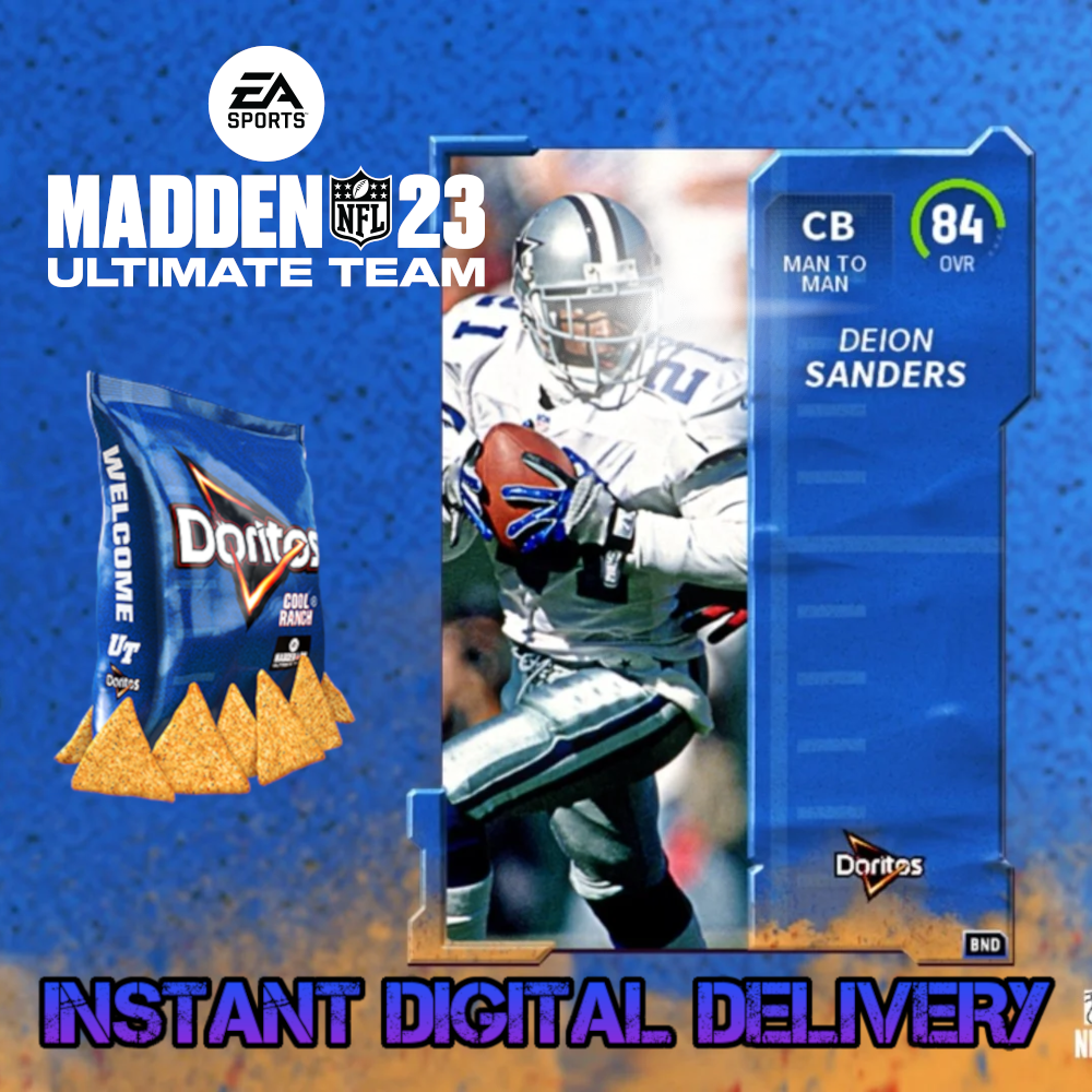 Купить MUT Pack Deion Sanders OVR 84 Doritos Madden 23 и скачать