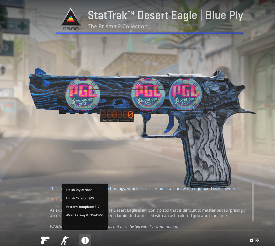 Desert eagle blue ply