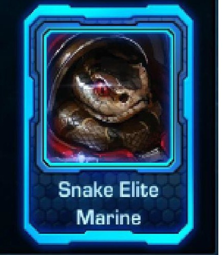 Starcraft 2 Elite Snake Marine. Эксклюзивный портрет.