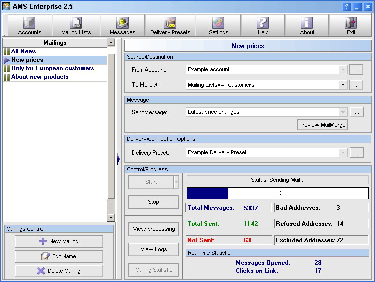 Advanced Mass Sender Enterprise 2.72(рус) + патч