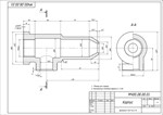 МЧ00.08.00.01 корпус. Рабочий чертеж детали в AutoCAD