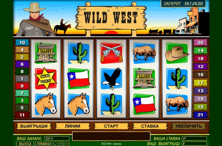 Слот Wild West для казино Масвет