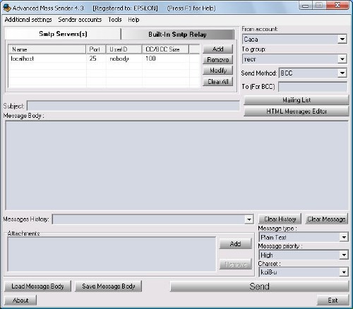 Advanced Mass Sender 5.0