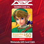 * Карта Nintendo eShop * USA * 50 USD