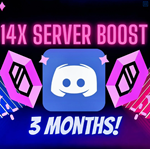 *BOOST DISCORD SERVER*14 BOOST*ДЛЯ*3 МЕСЯЦА**PayPal