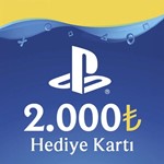 ТУРЦИЯ*PlayStation 2000 TL (ЛИР)*КОД пополнения