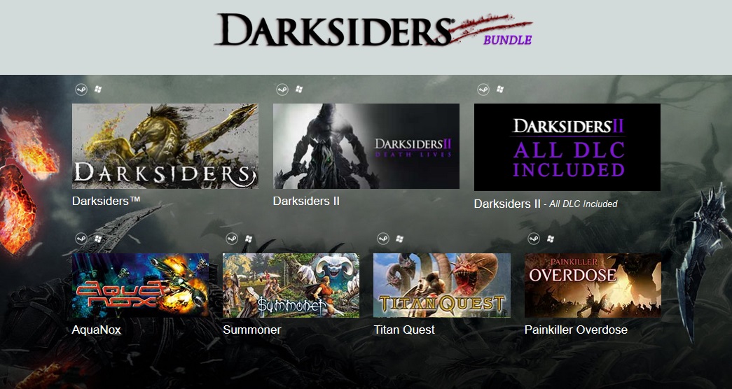 Indie Gala Bundle Darksiders (6 steam игр + 14 DLC)