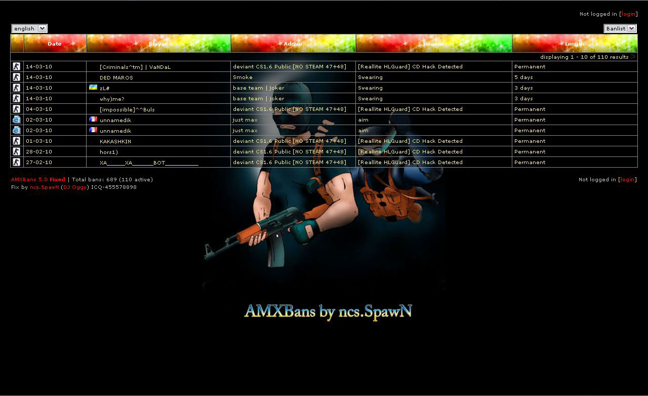 AMXBans 5.0 Fixed by ncs.SpawN