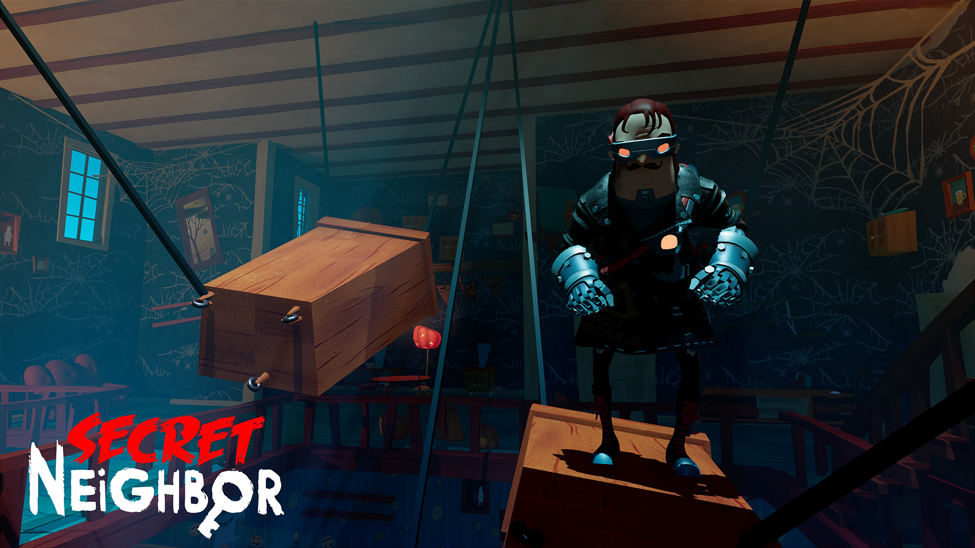 Hello neighbor secret. Игра Secret Neighbor. Секрет соседа сосед Мясник. Secret Neighbor мультиплеер. Секрет нейбор Хэллоуинское обновление.