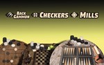 Backgammon Checkers Mills (steam key)