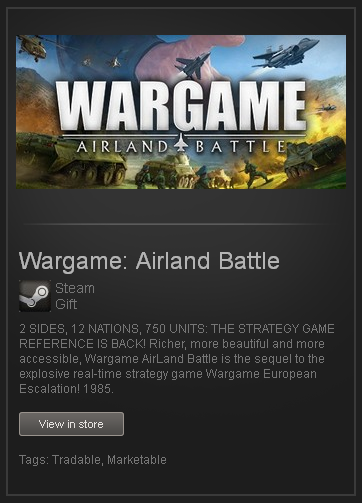 wargame: airland battle (row) - steam gift region free