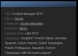Football Manager 2014 (Steam Gift ROW - Region Free)