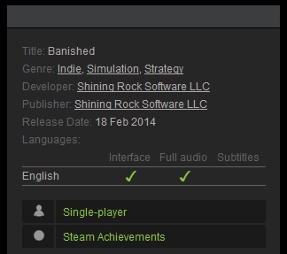 Banished (Steam Gift Region Free)
