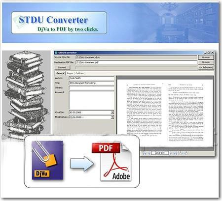 Converter - конвертор DjVu в PDF всего в два клика