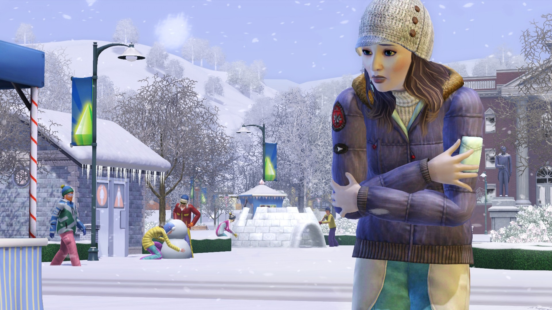 Шхд зима. Симс 3 Seasons. SIMS 3 новый год. Симс 3 времена года. Симс 3 зима.