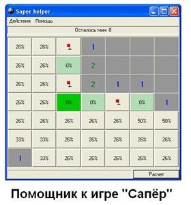 Программы помогающие выиграть в игру САПЁР и РУЛЕТКУ