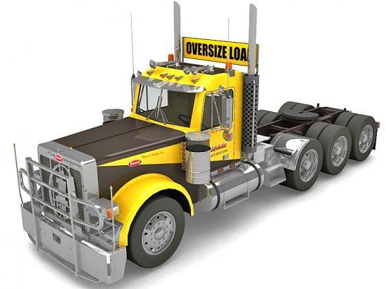 3D модель грузовика Peterbilt + БОНУС