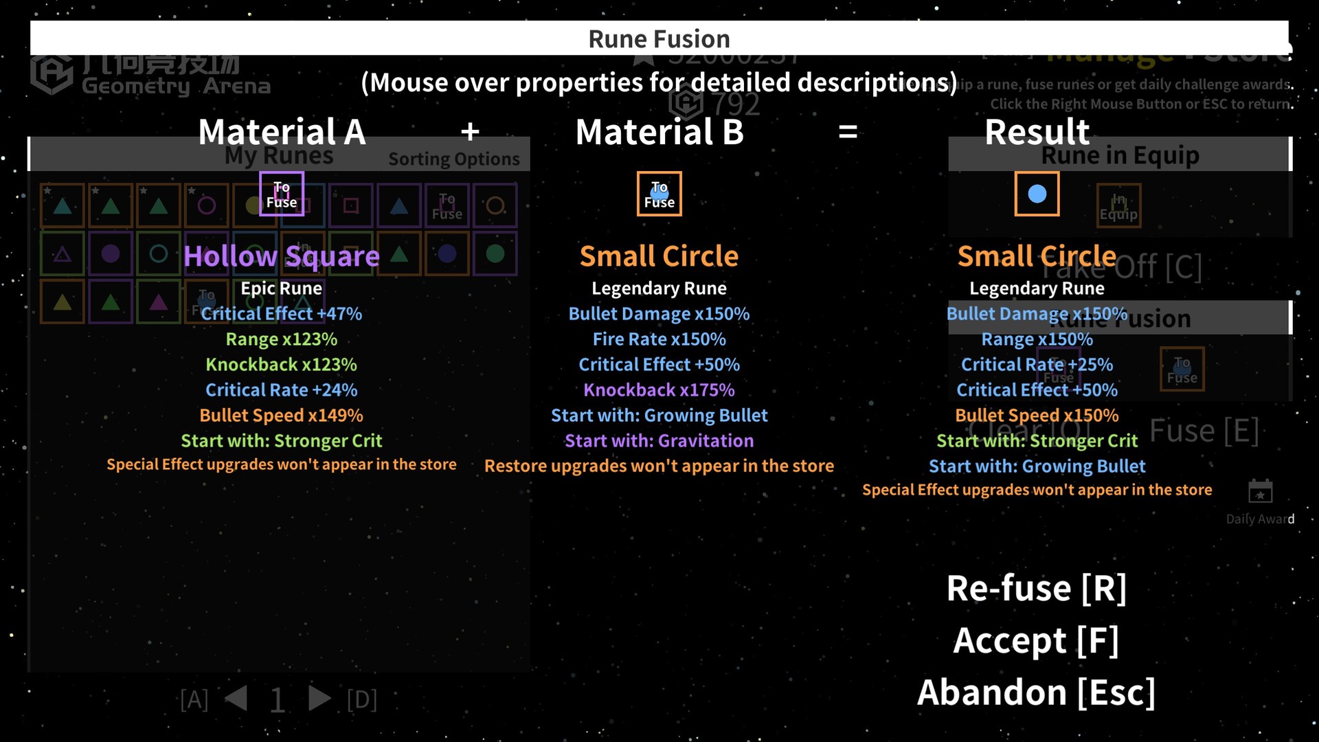 Geometry arena