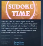 SUDOKU TIME  STEAM KEY REGION FREE GLOBAL