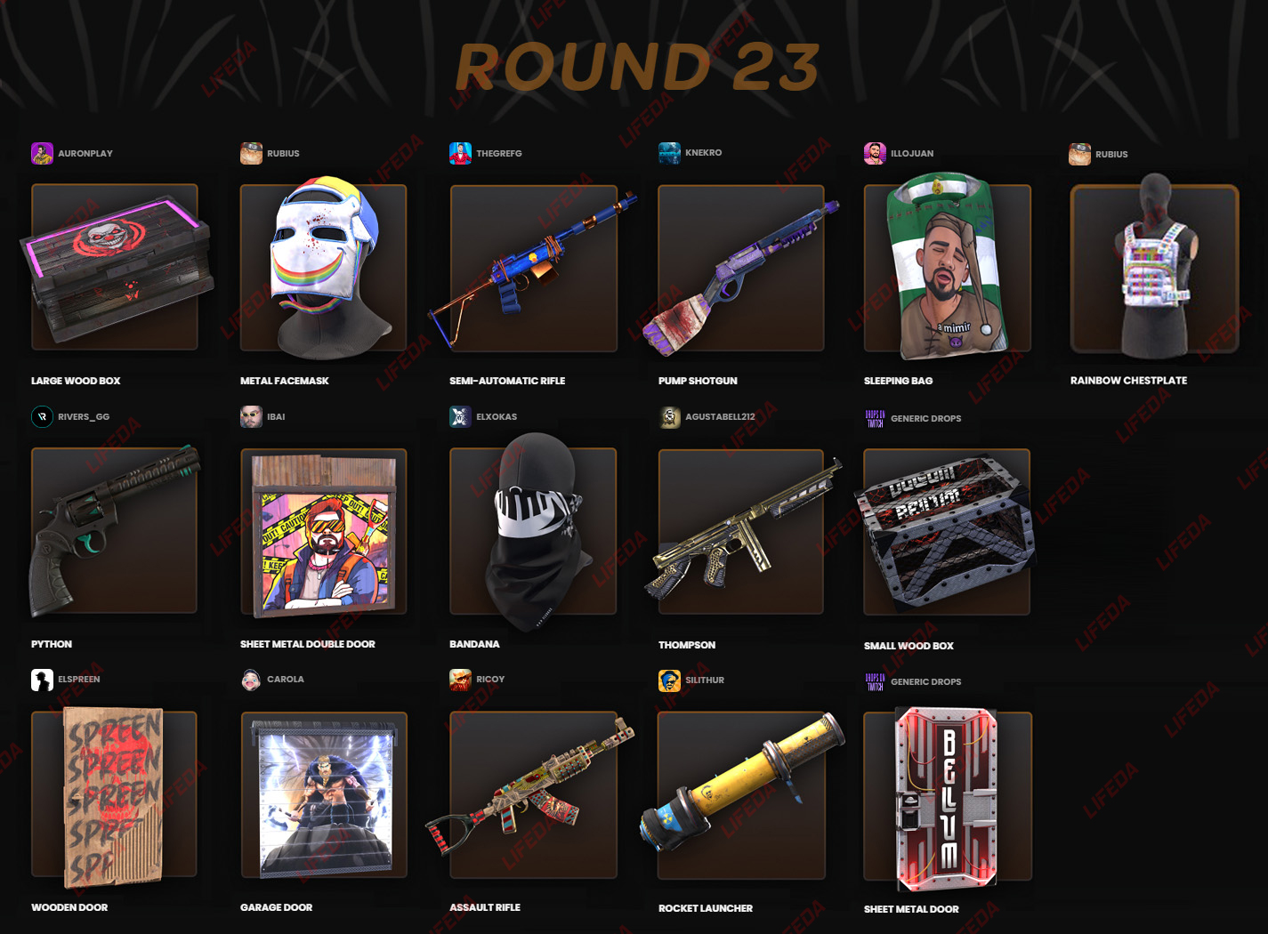 Buy RUST SKINS TWITCH DROPS Rounds 22+23+24+25 52 ITEMS+🎁 cheap, choose