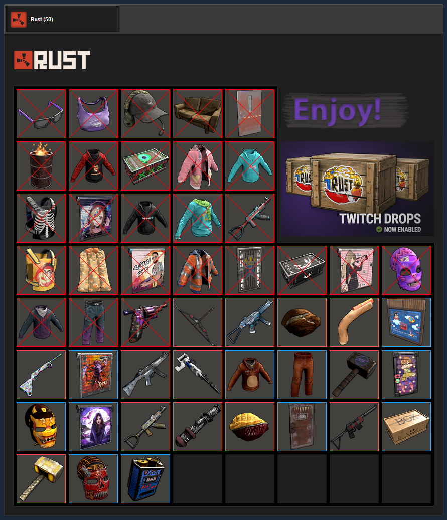 Buy Rust Skins 1 Og Twitch Drops Round 4 5 24 Items And Download