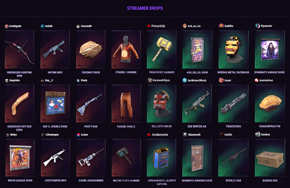 Buy Rust Skins 1 Og Twitch Drops Round 4 5 24 Items And Download