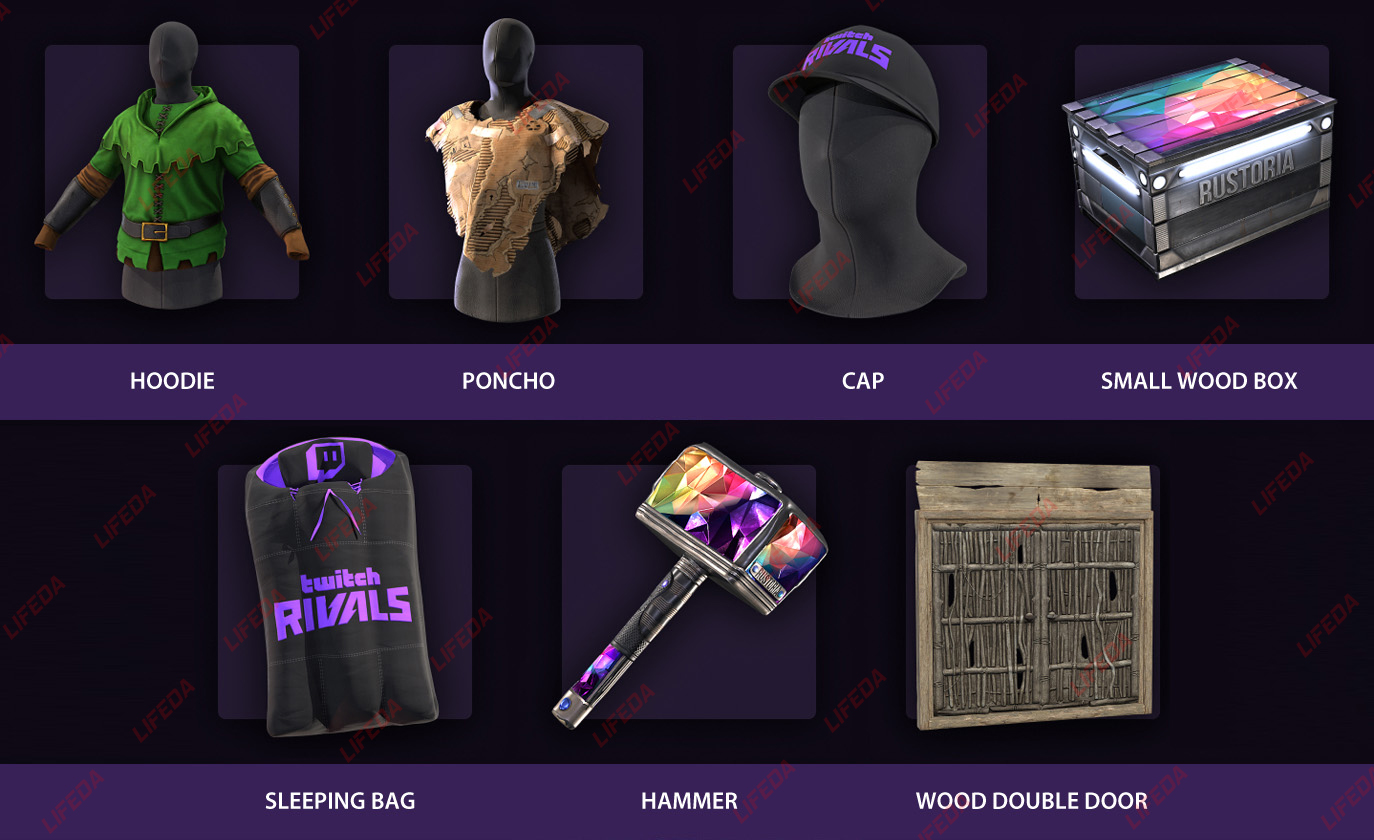 Twitch drops rust скины