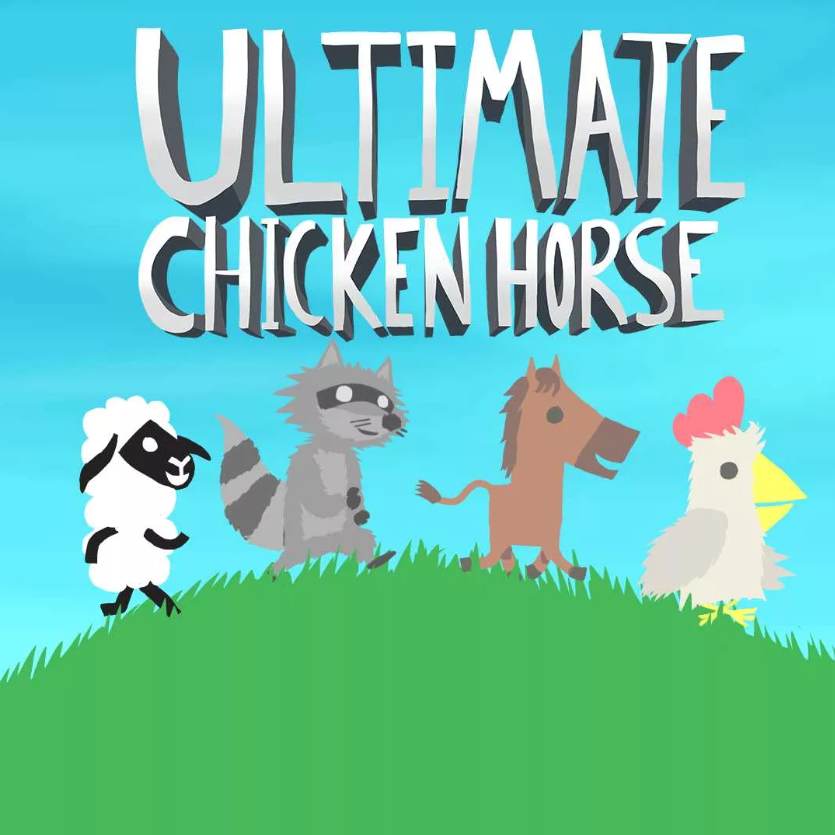 Ultimate chicken. Ультимейт Чикен Хорс. Ultimate Chicken обложка. Ultimate Chicken Horse обложка. Ultimate Chicken Horse персонажи Овечка.