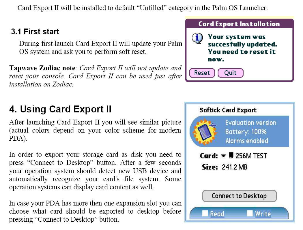 Card Export 2 User Guide