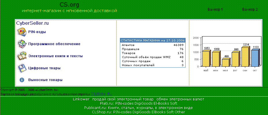 Агентский магазин от CyberSeller.ru (Версия 1) (работае