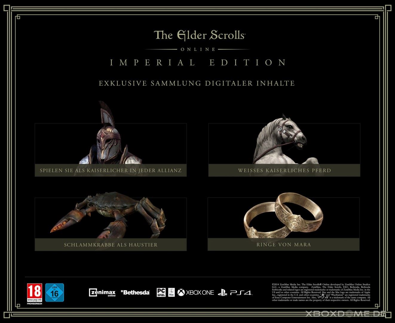 The elder scrolls online: Imperial Edition includes