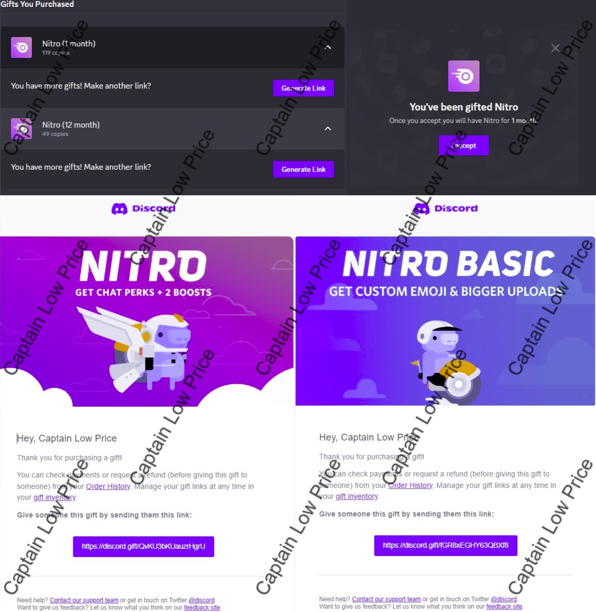 Buy Discord Nitro T Code 🎁 1 12 Month 💎 Digital Key 💎 Cheap Choose