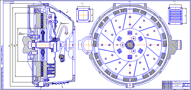 Чертеж сцепления