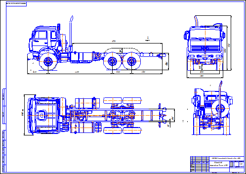 Камаз 43118 чертеж