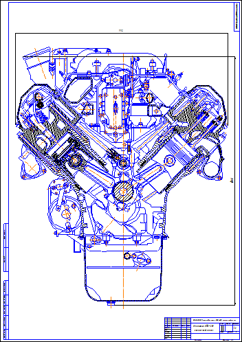Двигатель ямз 238 чертеж