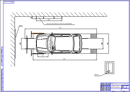 Автомобильный подъемник чертеж