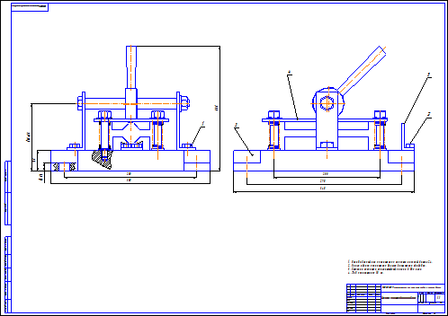 Станочное приспособление чертеж