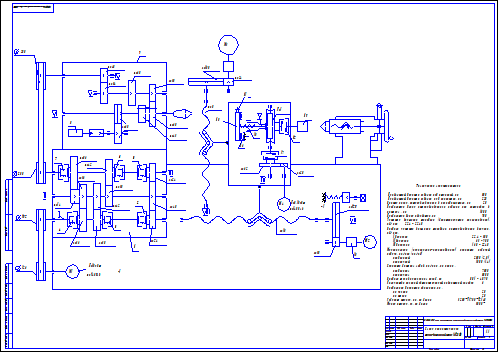 Кинематическая схема станка токарно винторезного станка 16к20