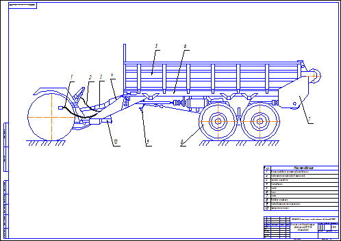 Прицеп тракторный чертеж