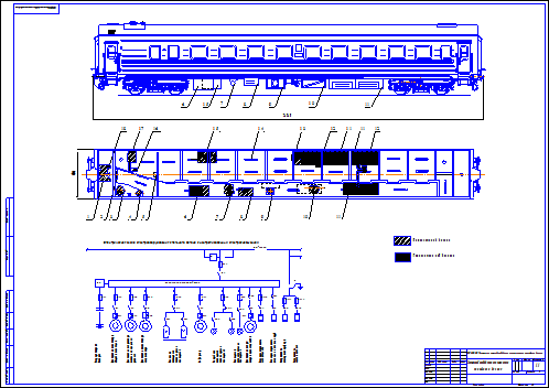 Электрическая схема пассажирского вагона
